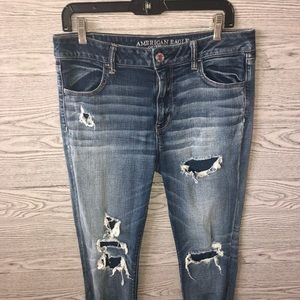 American Eagle Outfitters Jeans - American Eagle | Destroyed Stretch Jegging (Sz 14) American Eagle Outfitters Jeans - American Eagle | Destroyed Stretch Jegging (Sz 14)
